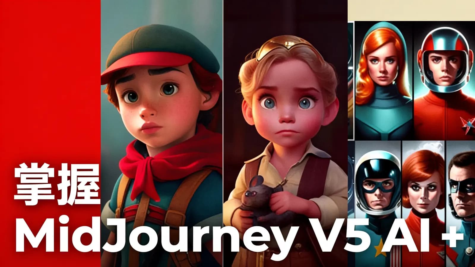 掌握 MidJourney V5 AI + ChatGPT创建一致的角色设计图像-22节课-中英字幕