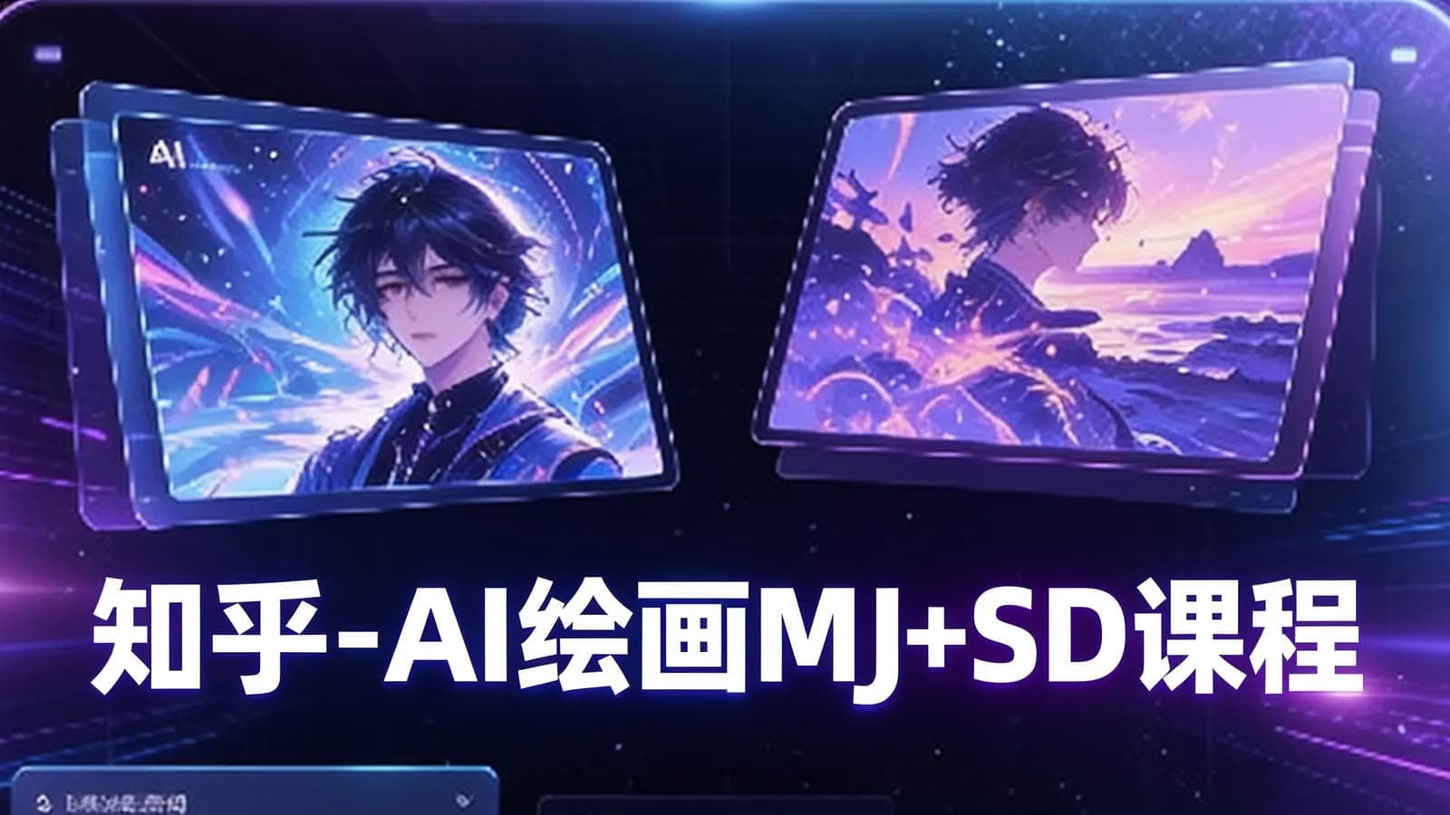 知乎 - AI绘画MJ+SD课程