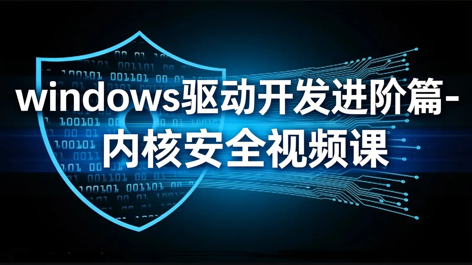 windows驱动开发进阶篇-内核安全视频课程