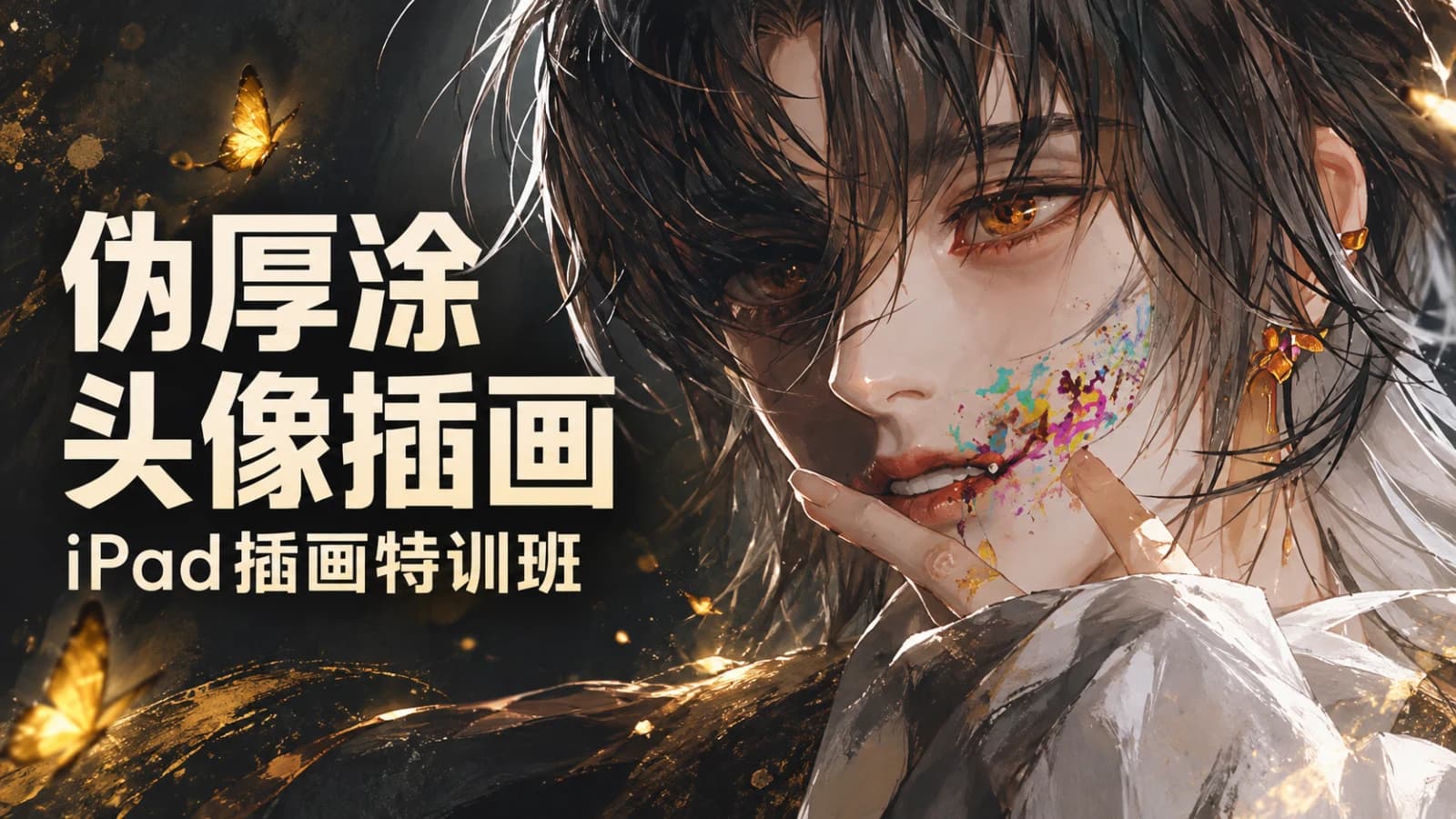 网络整理iPad插画课伪厚涂美型头像插画特训班