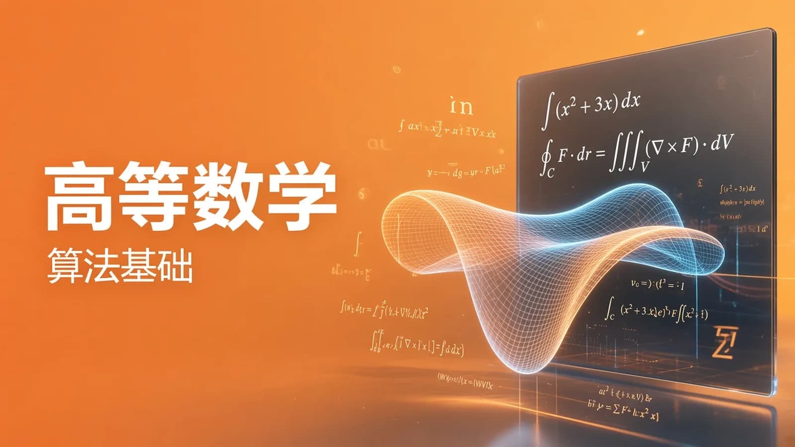 网络整理慕课实战 - 高等数学-学习算法 人工智能 大数据的第一步