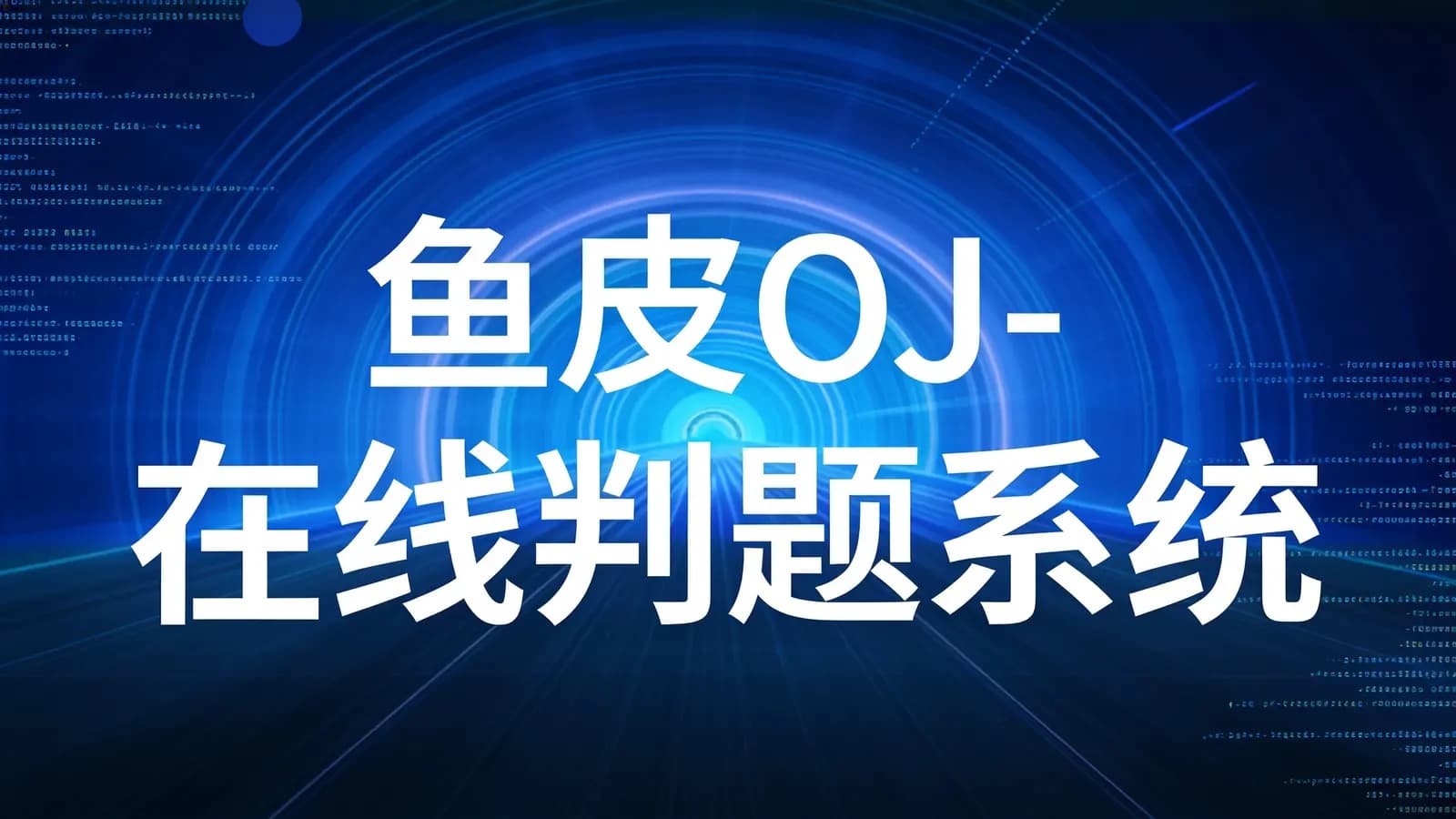 网络整理鱼皮OJ - 在线判题系统