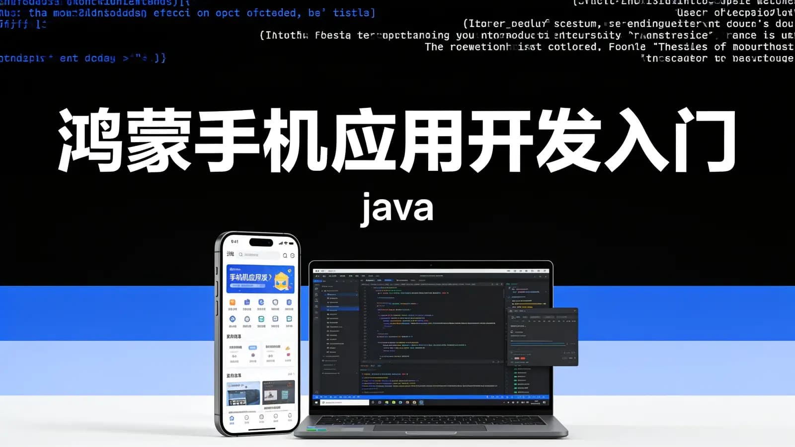鸿蒙手机应用开发入门(java)