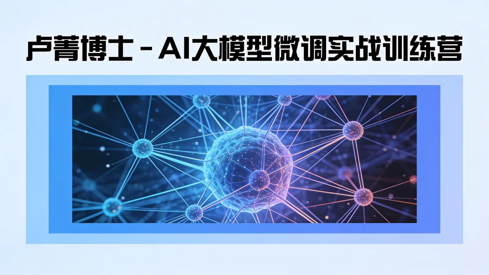 网络整理卢菁博士 - AI大模型微调实战训练营