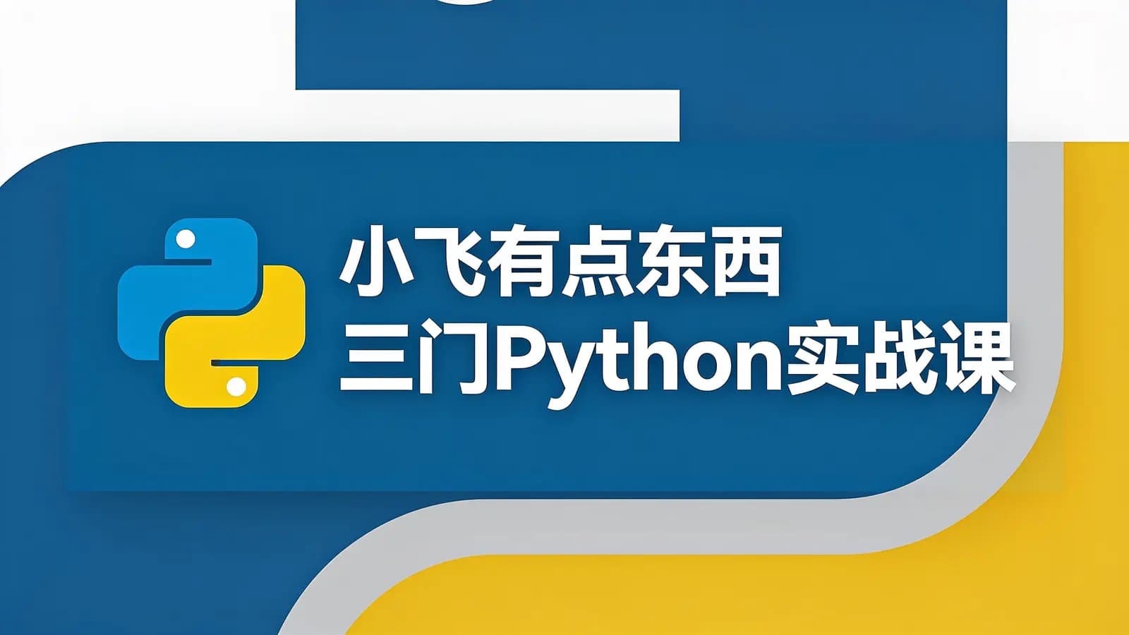 网络整理小飞有点东西 三门Python实战课