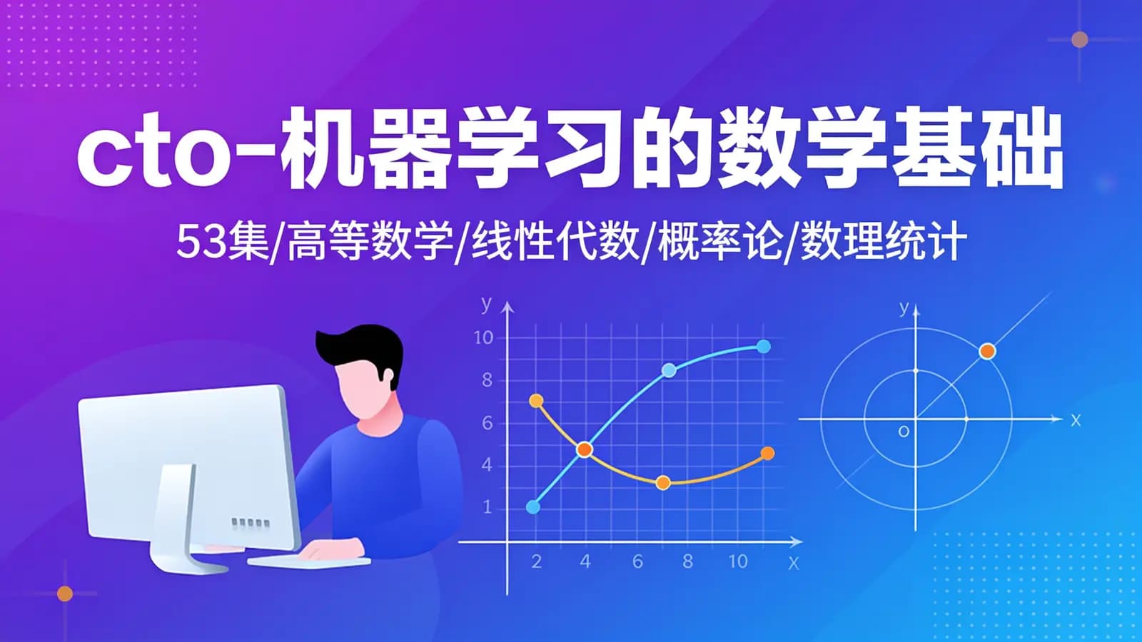 网络整理cto - 机器学习的数学基础(53集/高等数学/线性代数/概率论/数理统计)