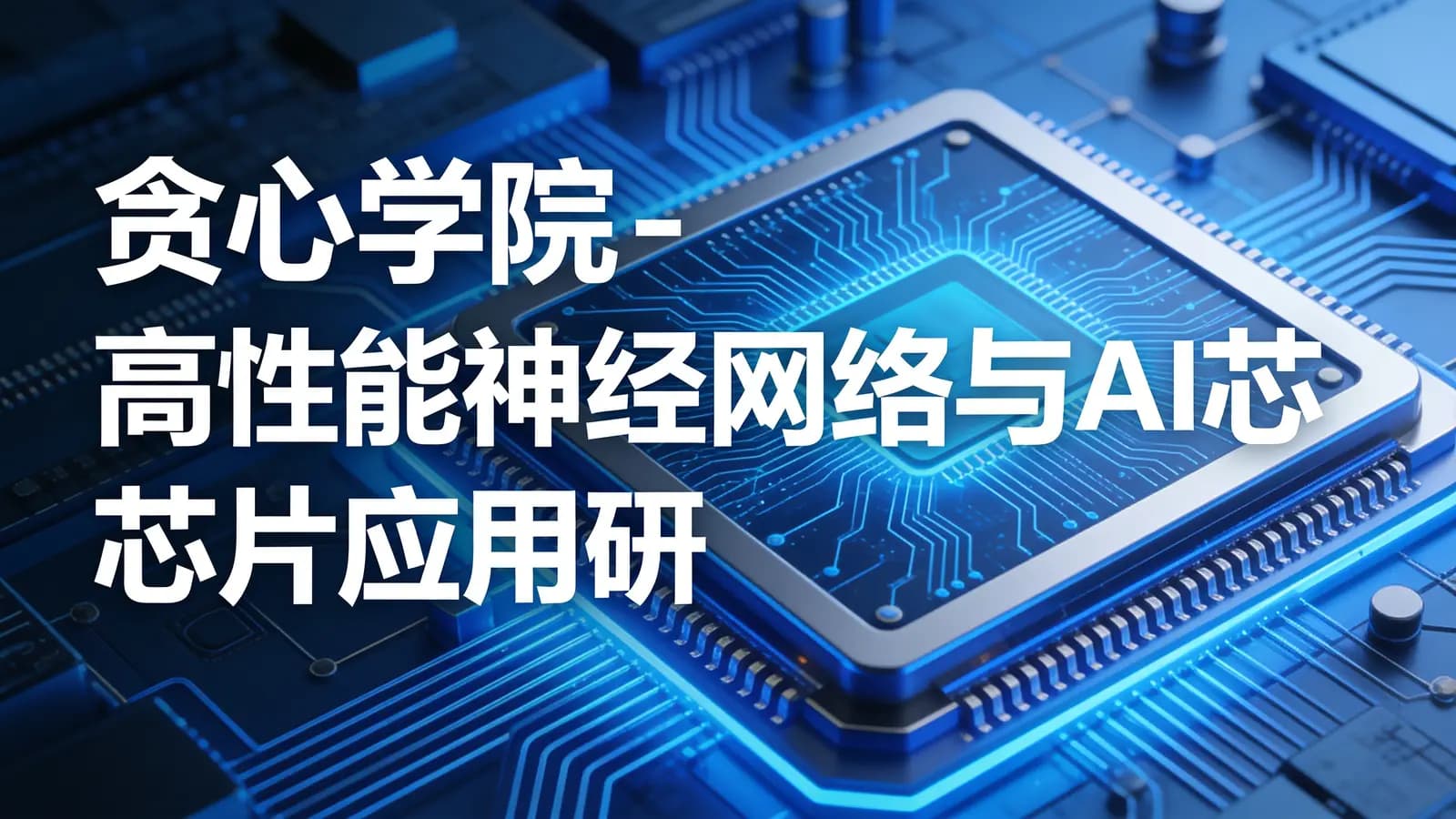 贪心学院 - 高性能神经网络与AI芯片应用研修课程