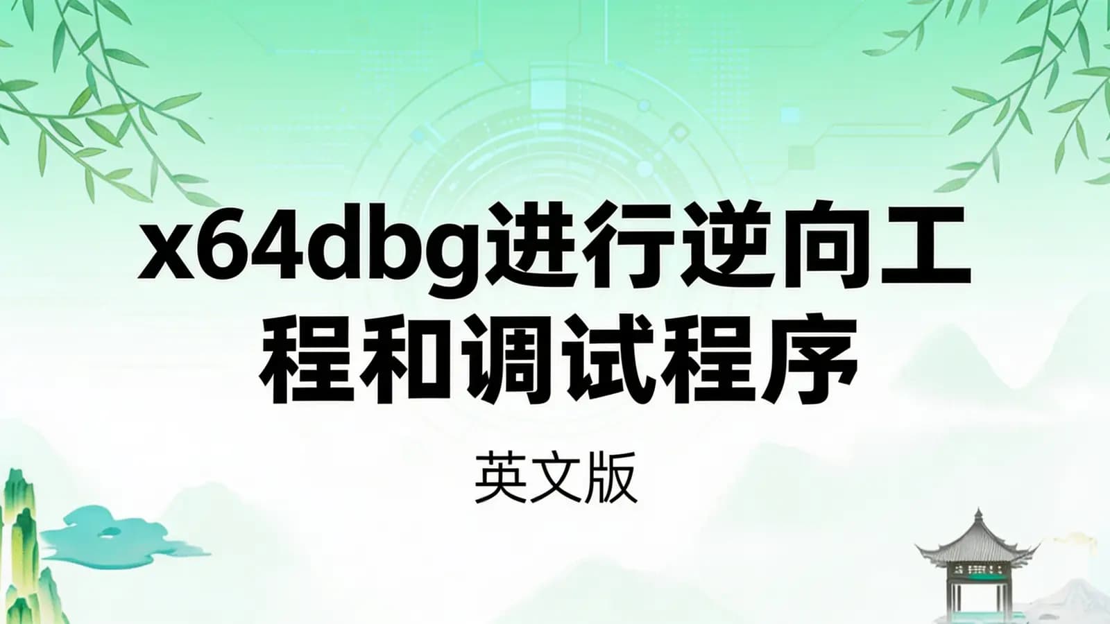 x64dbg进行逆向工程和调试程序(英文版)