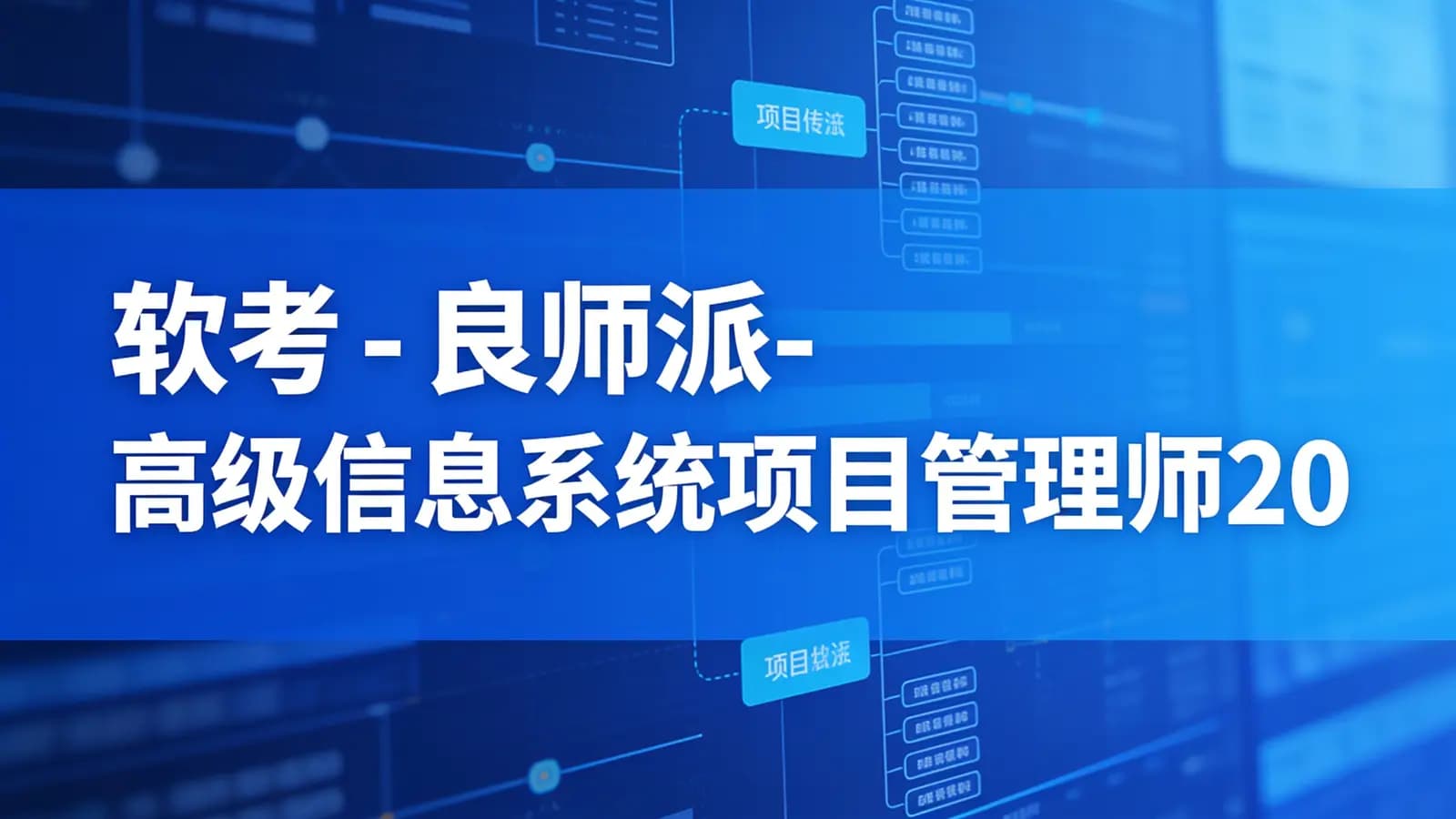 网络整理软考 - 良师派-高级信息系统项目管理师2025最新