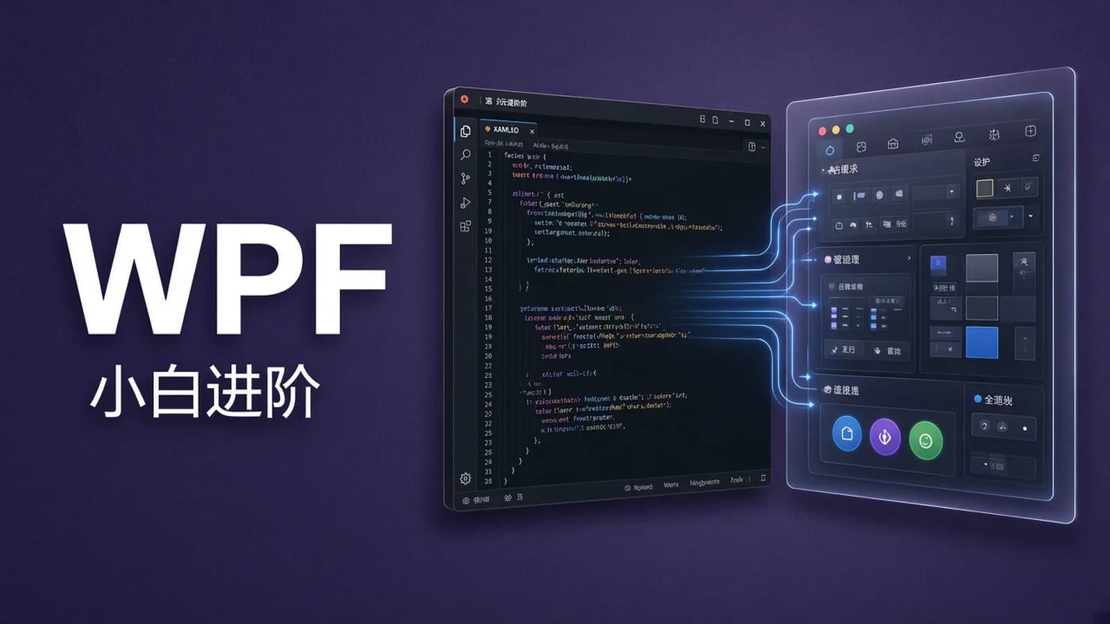网络整理WPF框架系列课程(小白进阶选择)