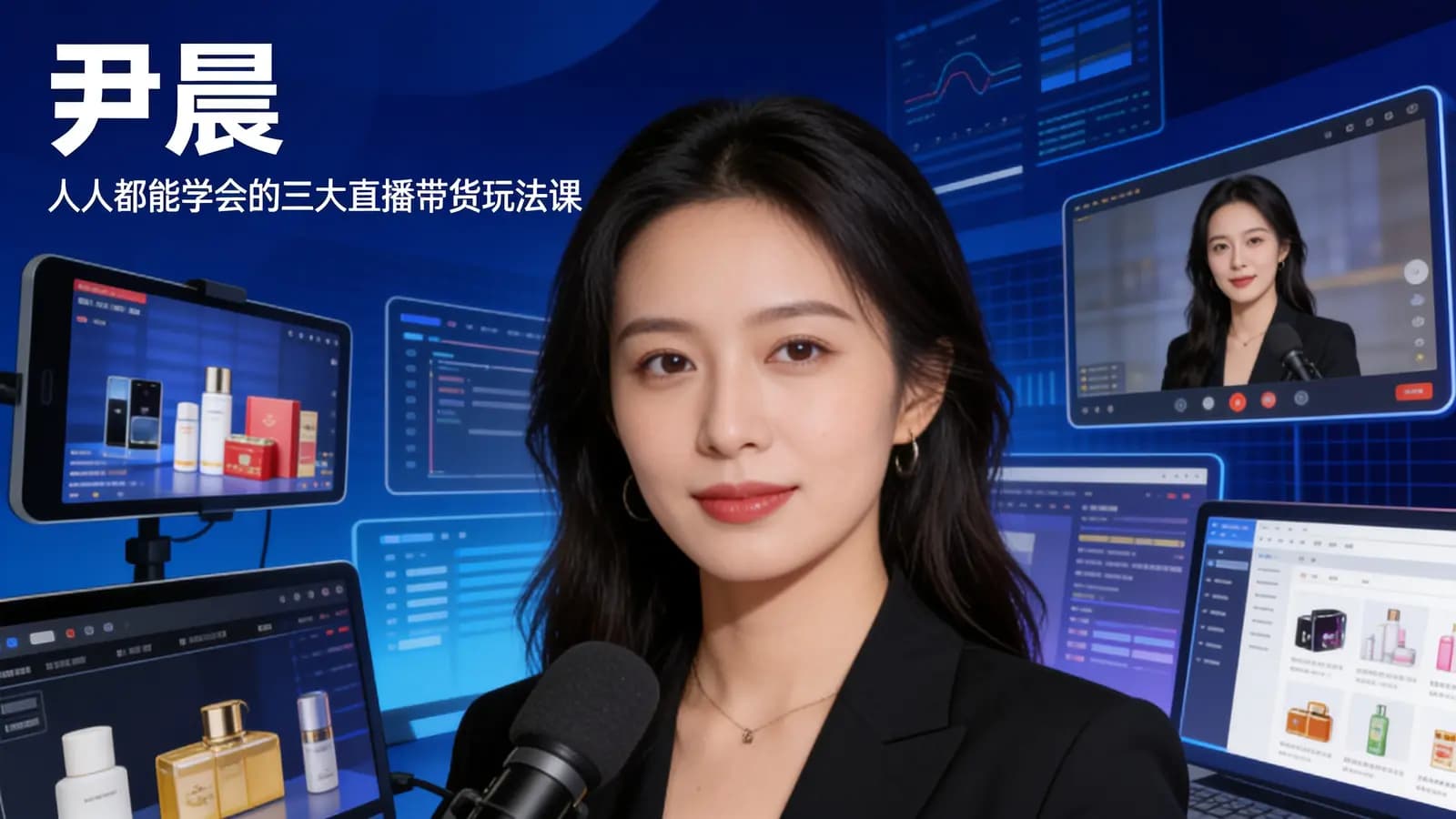 尹晨:人人都能学会的三大直播带货玩法课